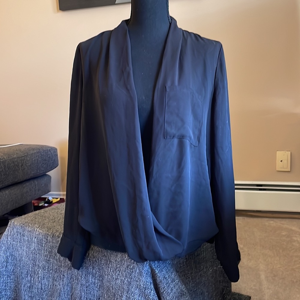 ♣️Black Sheer long sleeved over shirt